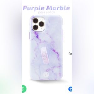 iPhone 11 Pro Purple Marble Loopy Case
